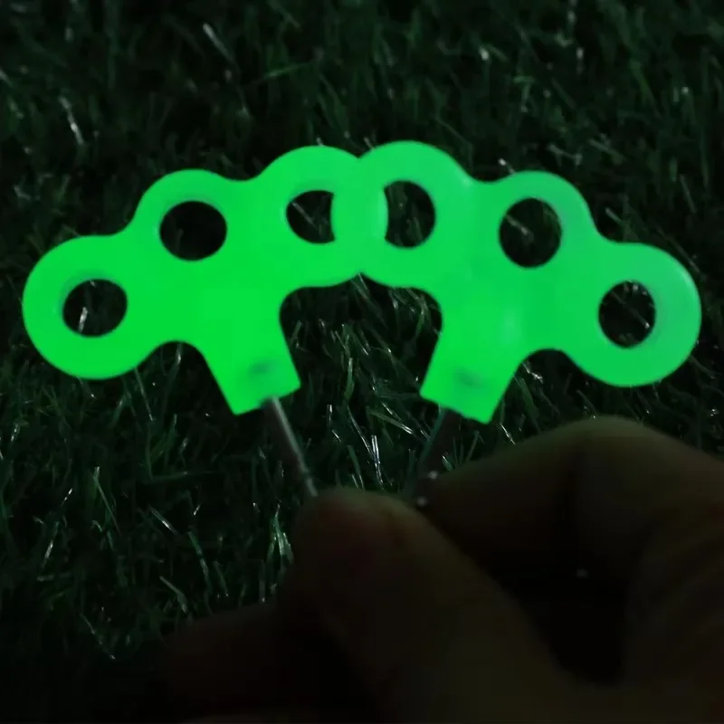 Outdoor Camping Luminous Tent Peg Screw Peg Nail Spike Hook Rope Tree Decking Travel Stainless Steel Tent Hook tent pegs camping tent accessories camping tent fasteners tent hooks