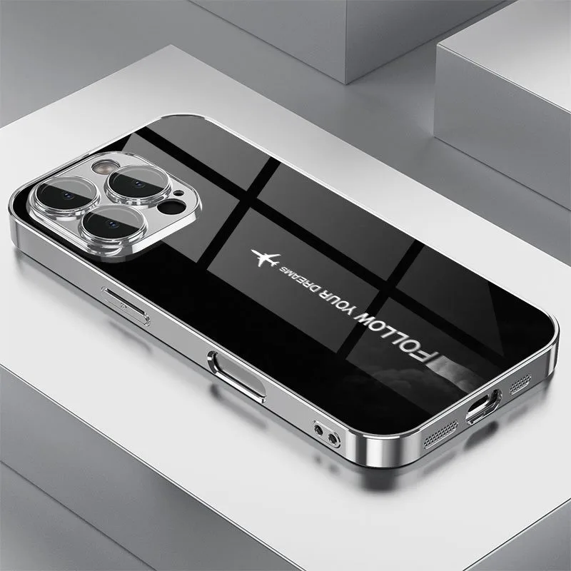 Travel-Inspired Airplane Route Silicone Phone Case