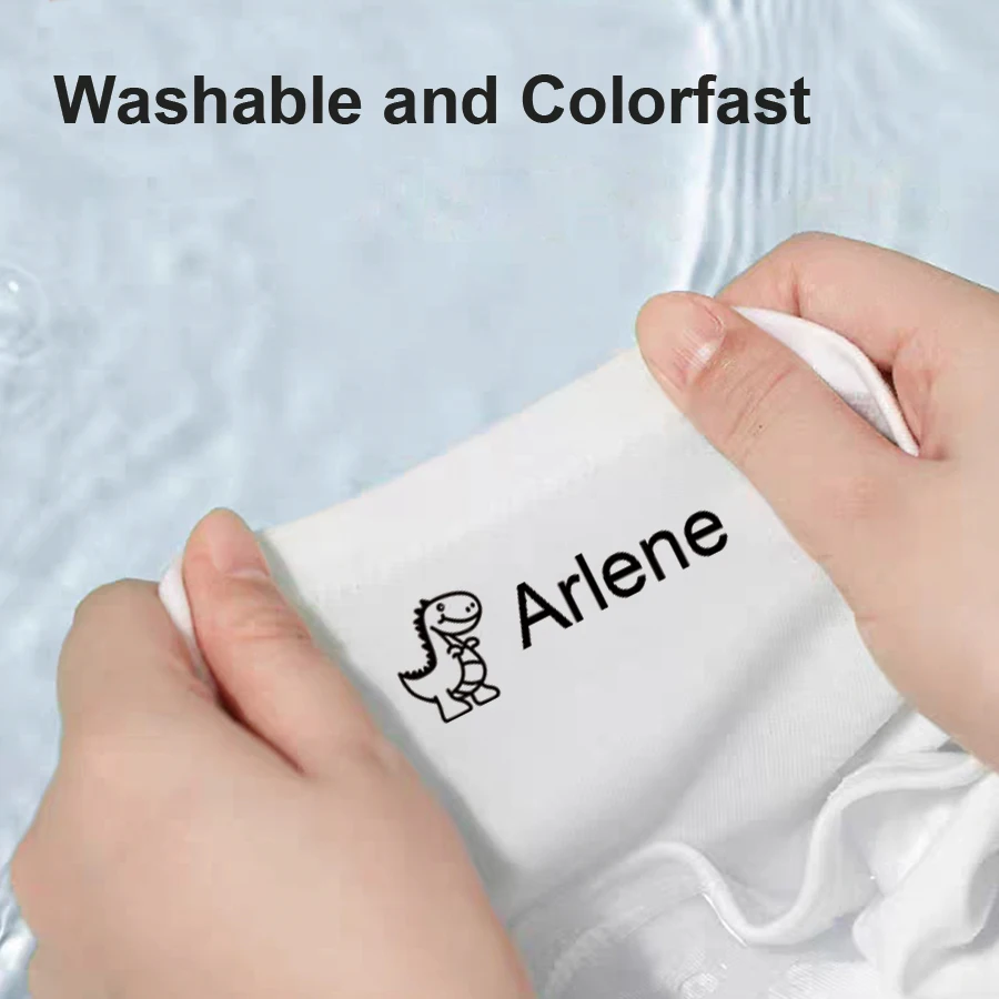 Personalized Name Stamps for Kindergarten Name Seals for Kids Clothing Labels Waterproof Textile Tags name stamp