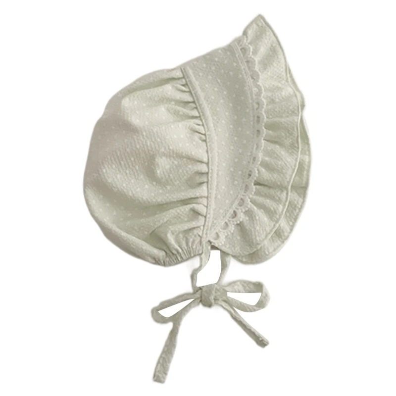 Baby Head Cover Infant Hat Baby Sun Hat Cotton Baby Hat Newborns Bonnet Christening Bonnet for Outdoor Activity Gift 2