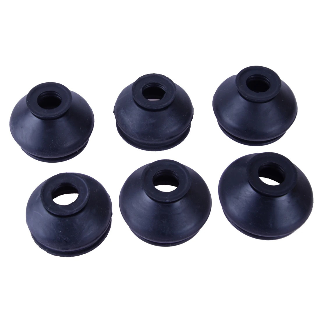 

Black Rubber 6pcs/set Tie Rod End Ball Joint Dust Boots Cover Gaiters Universal