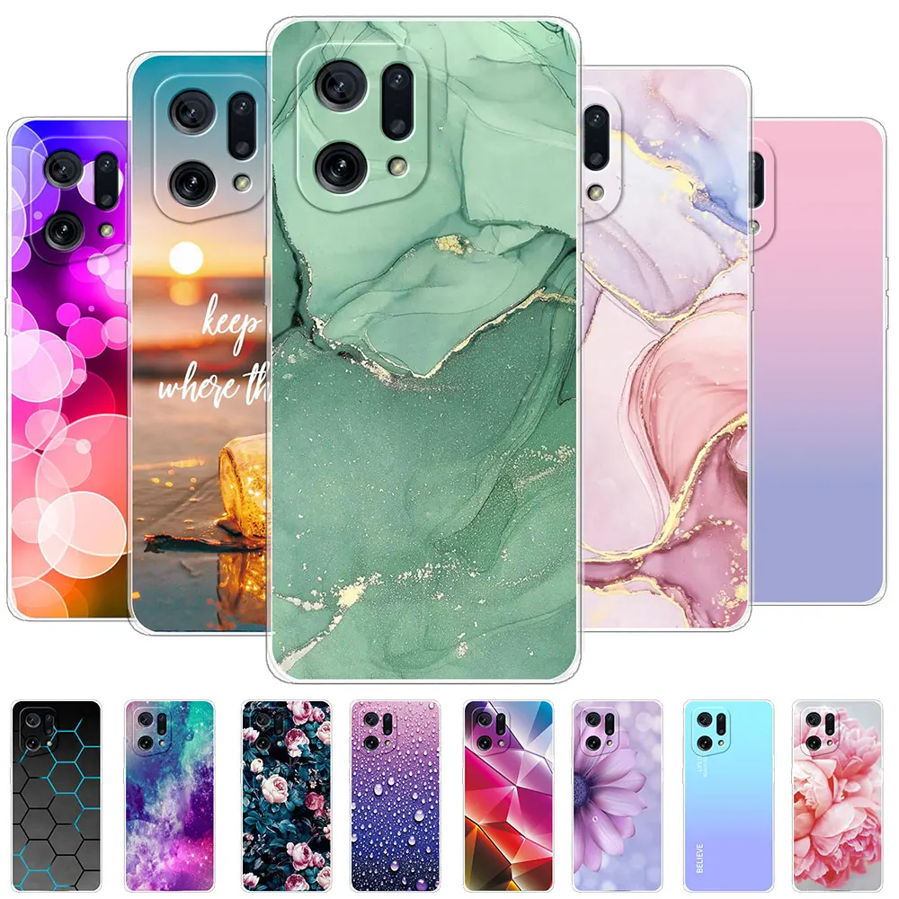 Per Oppo Find X5 Case Find X5 Pro Cover Posteriore Custodia Morbida In Silicone Trasparente Per Oppo Find X5 X5Pro Fundas Bumper Coque