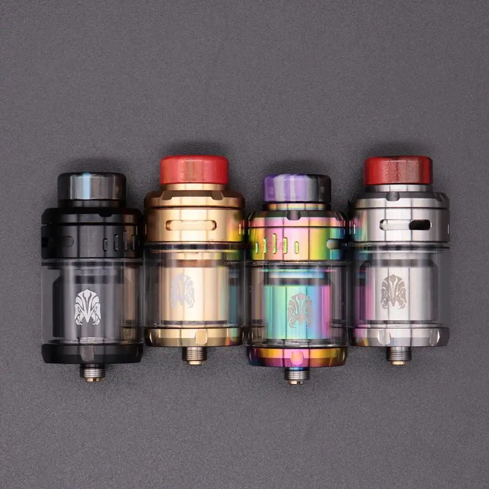 

Arbiter 2 RTA Tank 3.5ml/5ml 24.5mm 810 Resin Drip Tip Dual/Single Coil with Slotted Top Airflow Leakproof Vs Zeus Sub Ohm RTA