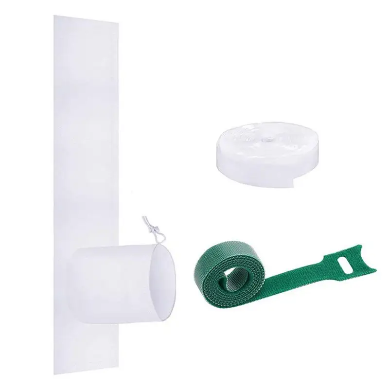 

Window Seal For AC Unit Adjustable Window AC Unit Dryer Vent Kit Drawstring Tumble Dryer Window Seals With Fastener & Hook Tape