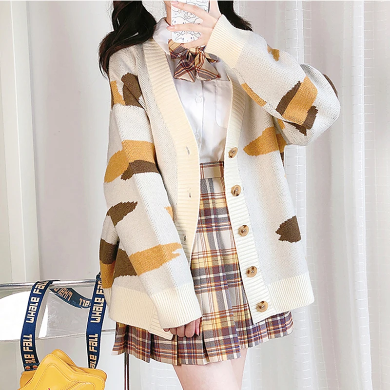 

New Sweet Top Cardigan Autumn And Winter Japanese Style Design Sense New Japanese Style Knitwear Jacket For Girls