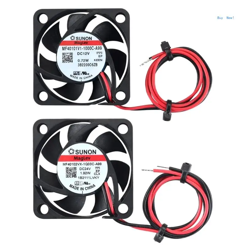 40mm Cooling Fan Hydraulic Bearing for Sunon Maglev 4010 12V 24V 1.92W 3D Printer Cooler Radaitor for Voron 2.4 durable kde1204pfv1 4010 dc12v 1 7w replacement cooling fan 3 wire cooler fan for sunon part