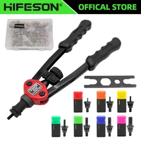 HIFESON Hand Threaded Rivet Nut Gun 70/95/300PCS Iron Nut Insert Manual Riveter Kit Riveting Tool for M3 M4 M5 M6 M8 M10 M12 1