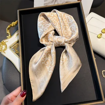 New Fashion Paisley Stampa Scialle Sciarpa quadrata per le donne Morbido raso Avvolge Fazzoletto da collo Fasce per capelli femminili Fascia per capelli Bandana 1