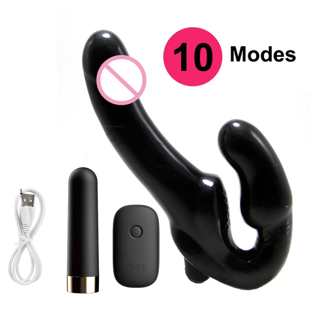 Strap-on Double Heads Dildo Vibrators Sex Toys for Women Couple Exotic Accessories Vagina Prostate Massager for Men Female