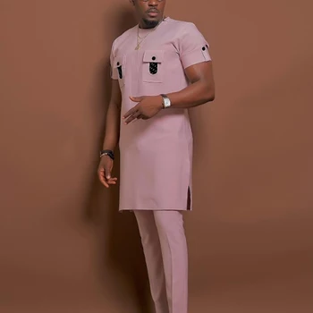 Segun Dashiki Short-sleeved 2-piece Outfit