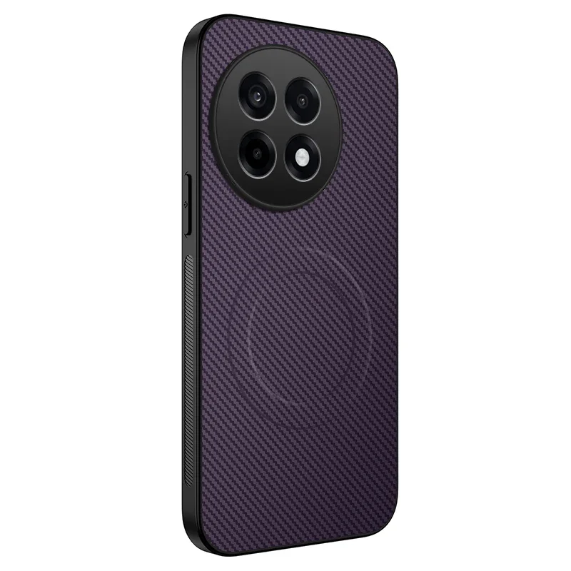 Matte Carbon Fiber Leather MagSafe Phone Case
