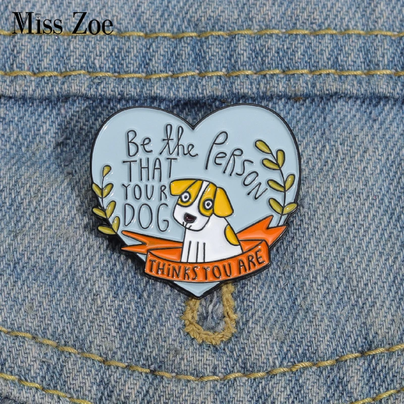 Emaille-Anstecknadeln für Hunde und Personen, individuelle Broschen in Herzform, Anstecknadeln, Haustier-Tier-Schmuck, Geschenk für Kinder, Hunde und Eltern