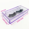 FOXYFOX Wholesale Empty Acrylic Eyelash Box Case Package for 12-25mm Lashes  Customize Logo Purple Square Packaging With tray 4