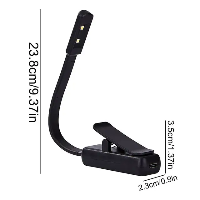 Reading Lamp LED Book Lights With Lamp Adjustable Brightness Light Reading Light Lamp Clip On Book For Camping Hiking Travel 6