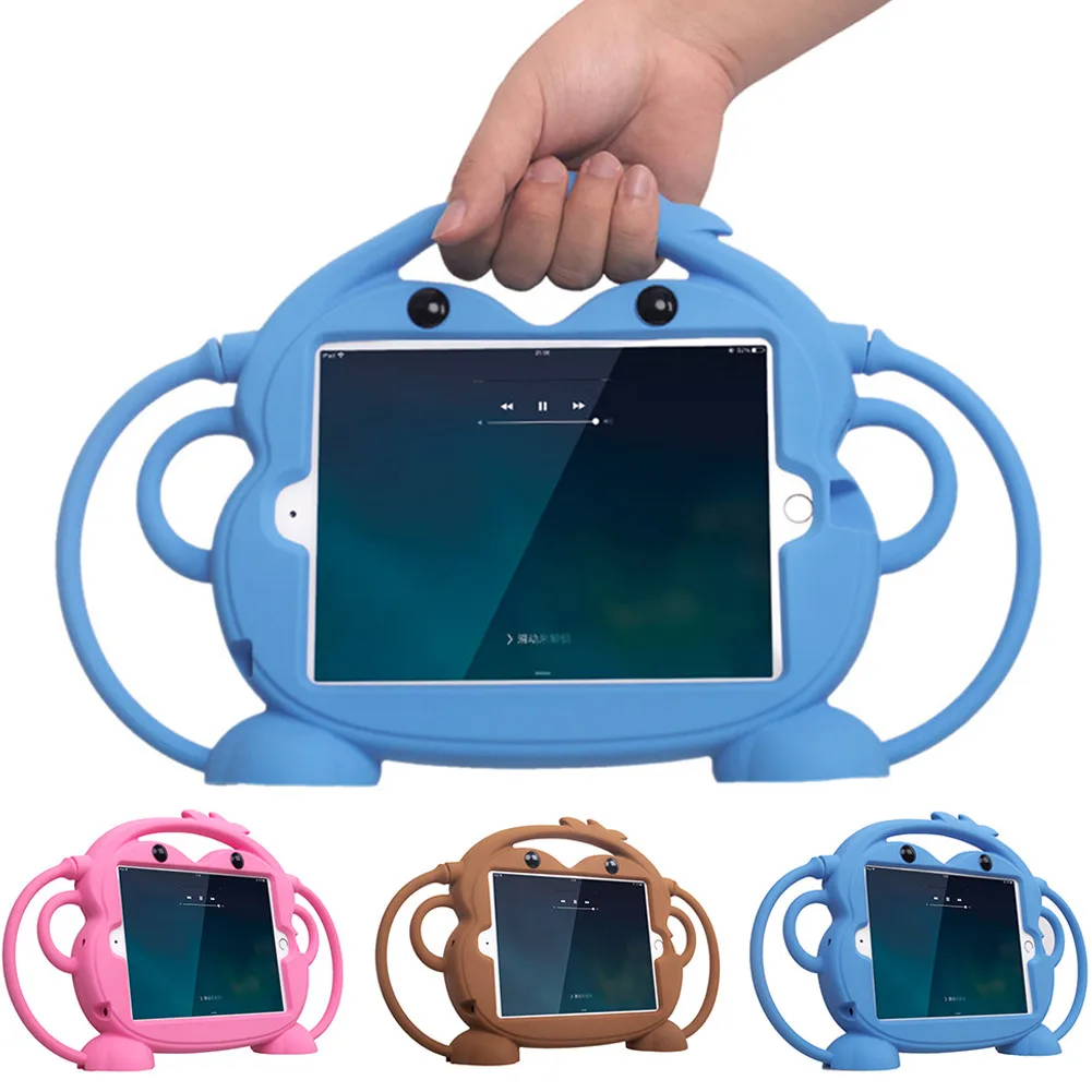 Macaco de Silicone Case para Ipad 10.2 7th 9.7 2023 2023 à Prova de Choque Tablet Capa para Ipad ar Pro 10.5 Polegada ar Mini Crianças