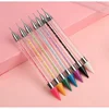 Double Head Nail Art Diamond Embroidery Drill Dot Painting Point Pen With Box Rhinestone Picker Wax Pencil Crystal Handle Tool 2