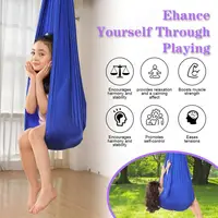 Kids Sensory Swing Elastic Therapy Swing Indoor Outdoor Yoga Suspension Beds Relaxing Calming Compression Therapy Swing Hammock 1