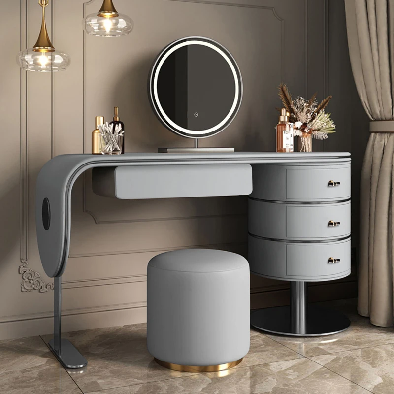

Drawer Storage Dressing Table Organizer Mirror Makeup Stool Dressing Table Cabinets Corner Tocador Maquillaje Furniture Bedroom