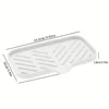 Sink Silicone Tray With Drain Soap Sponge Storage Holder Countertop Sink Scrubber Brush Soap Storage Rack Kitchen Organizer 4