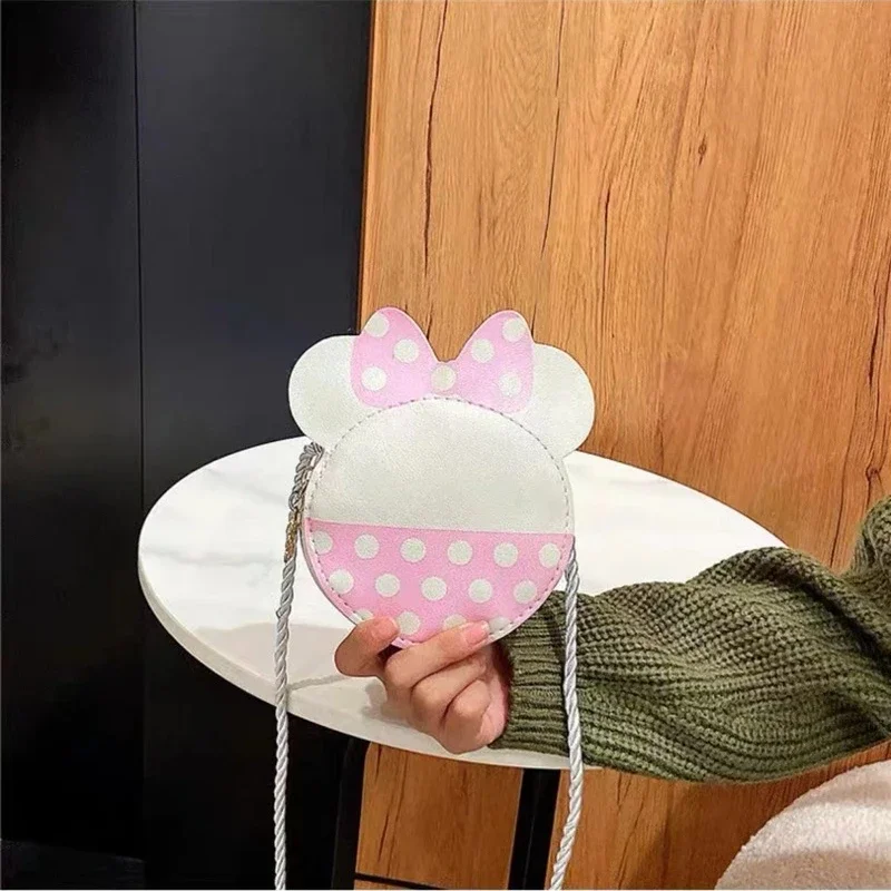 Disney Mickey Minnie Mouse Women's Bag Cartoon Fashion Shoulder Bags Cute Girl Messenger Bag Coin Purse Fashion Anime Bags Gifts