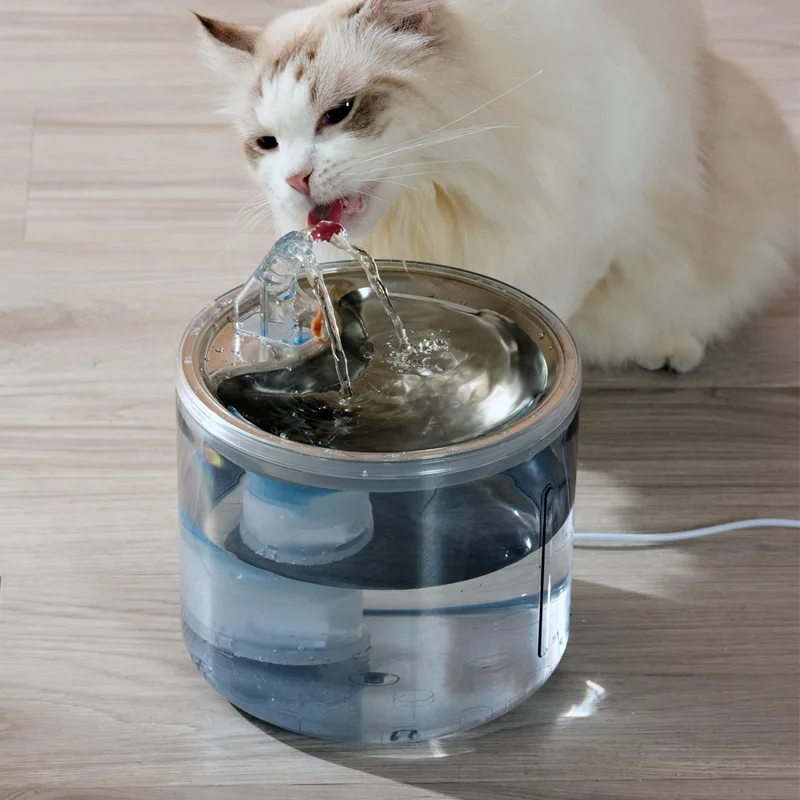 Fontana Per Gatti Senza Fili In Acciaio Inox - 3.2L, 3 Modalità | Con Filtro E Sensore - Foto 9