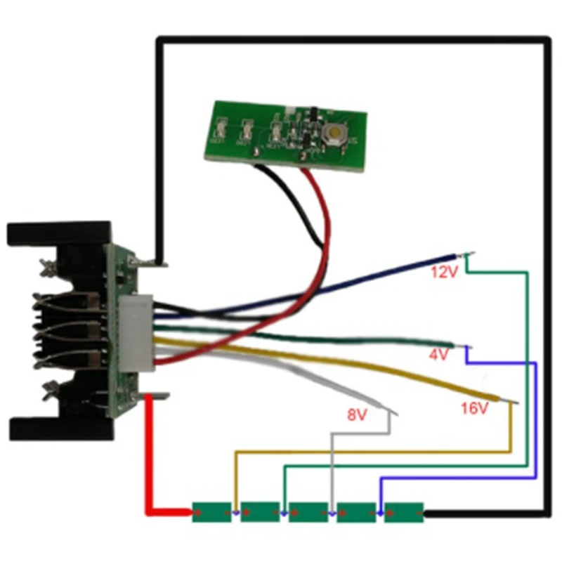 DCB200 Li-Ion Battery BMS PCB Charging Protecting Circuit Board for DEWALT 20V DCB201 DCB203 DCB204 18V Lithium Battery