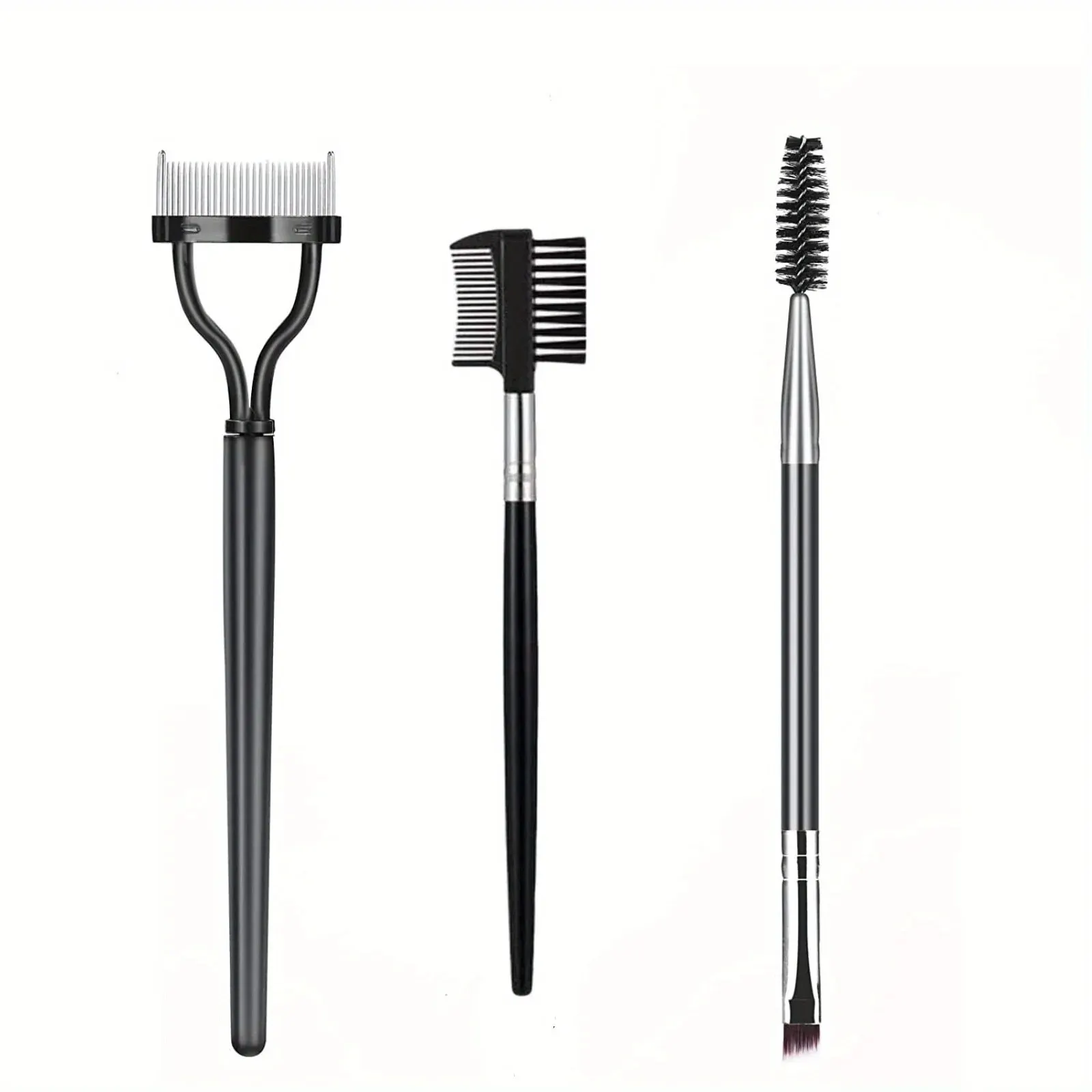 Makeup Tools 3PCS Eye Makeup Tools Set Eyebrow Brush And Comb Eyelash Brush Eyelash Separator Eye Brow Comb & Spoolie Professional