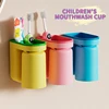 1PC Toothbrush Cup Multi-function Punch-free Toothbrush Holder for Bathroom Wall-mounted Cups Gargle Plastic Products Home 2