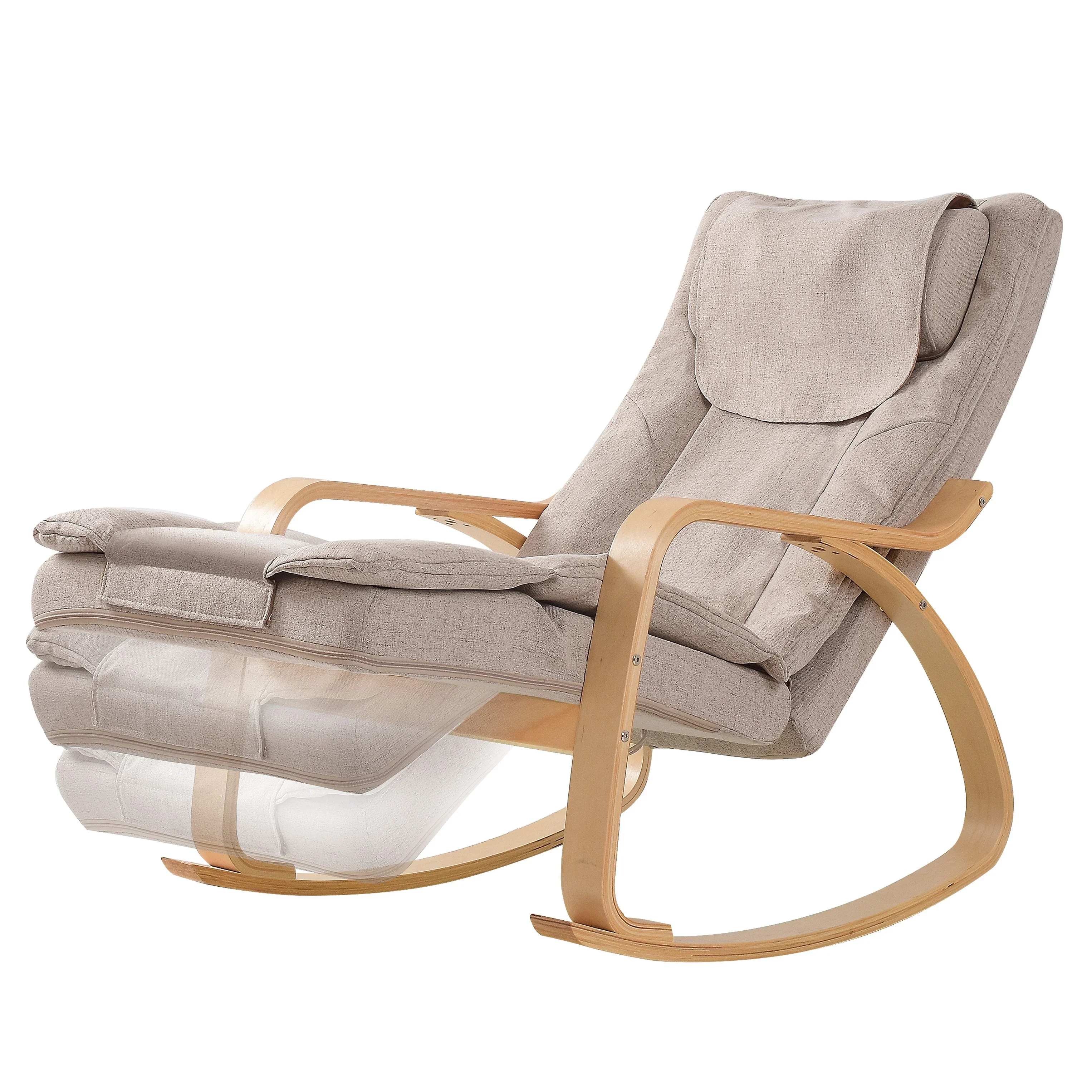 Electric Portable Relaxation Shiatsu Mini Sofa office Rocking Massage Chair 3