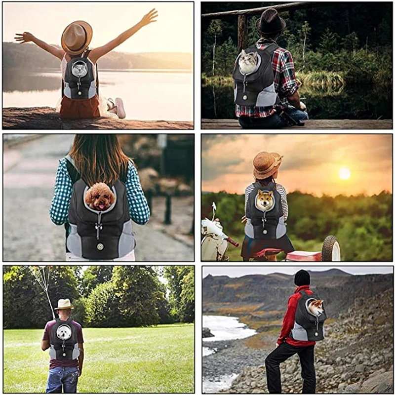 Carrying Pet Cat Dog Backpack Out Walking Travel Portable Transport Bag Animal Backpack Small Dogs Chihuahua Shoulders