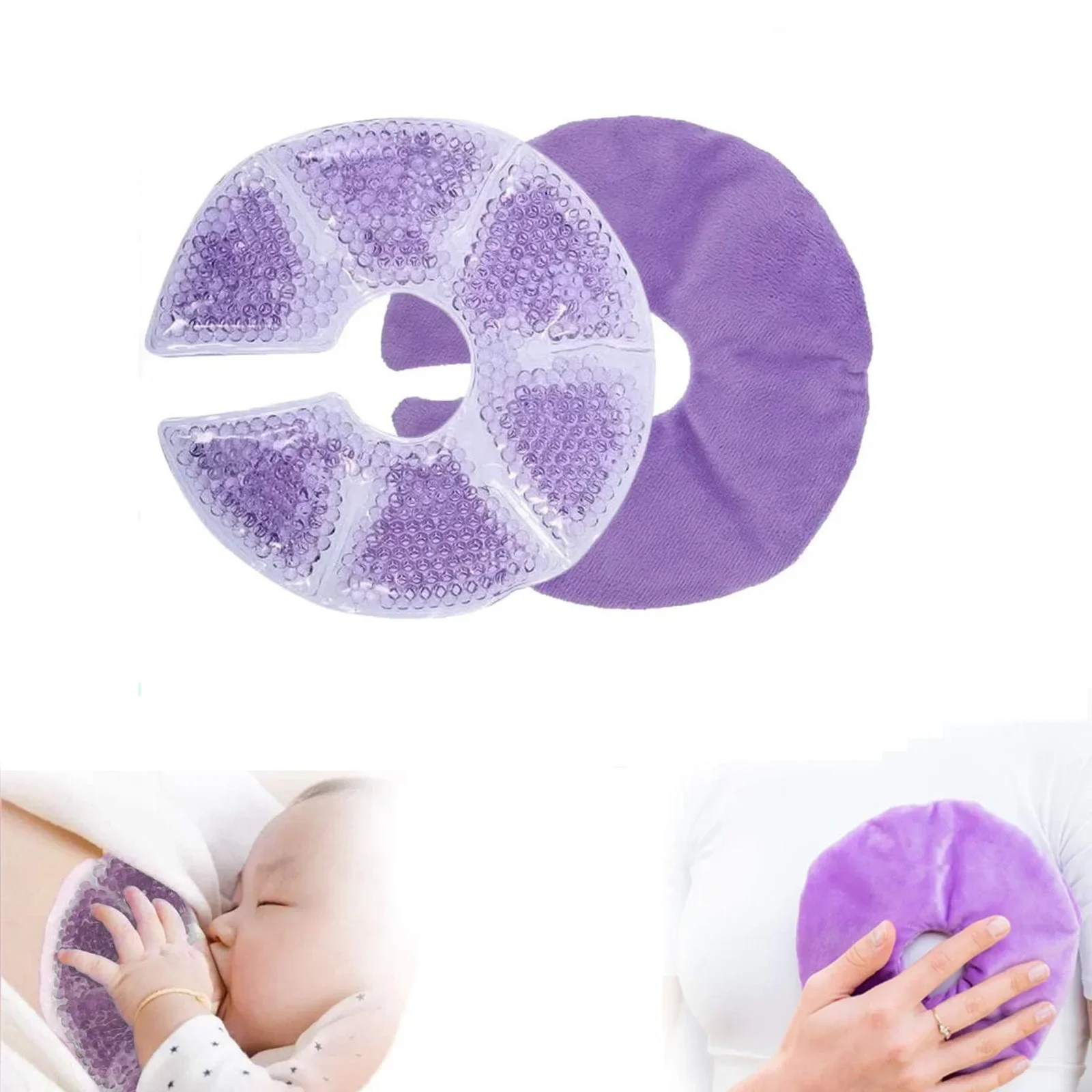 1PC Breast Therapy Pad Bead Ice Gel Pack Hot Cold Compress for Nursing Mother Breast Problem Dredge During Lactation breast pads milk pads