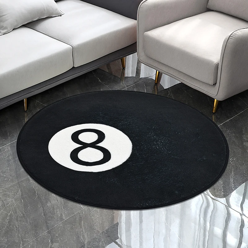 Soft Plush Bathroom Carpets-non-slip, Machine Washable and Absorbent round Mats-ideal for Bathroom Floor Decoration, Bedroom Doo floor mat