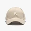 Letters Cotton Visors Embroidery Hard Top Large Size Men's Peaked Cap All-Matching Breathable Curved brim Women's Baseball Cap 3