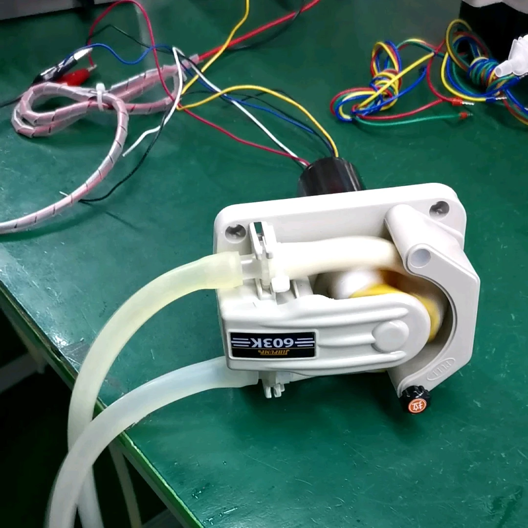 Small Peristaltic Pump Liquid Filling Machine with DC motor for