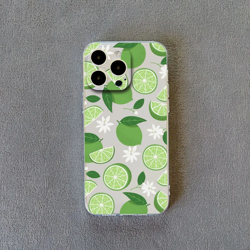 Vibrant Banana Strawberry Transparent Phone Case - Clear Protective Cover