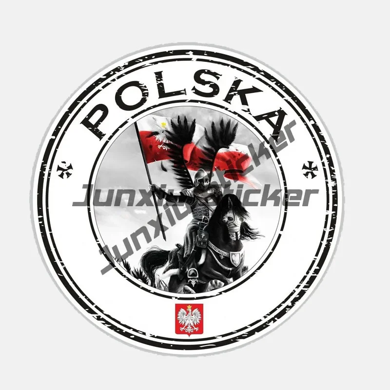 Daged Polen Flagge + Wappen Landumriss Aufkleber Karte Sticker-Bogen - 160 X 230 Mm - PKW Auto Fahne Flagge Decal S1