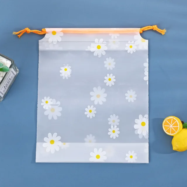 10Db Vízálló Eva Daisy Tároló Táskák Húzózsinó Nagy Kapacitású Ruhák Szervező Hordozható Sminktáskák - Image 4