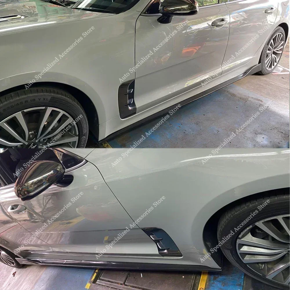 Per Kia Stinger Minigonne Laterali Extension Rocker Panels Lip Side Splitter Stinger Crdi Gt Tgdi 2018-2024 Styling Bodykit Tuning