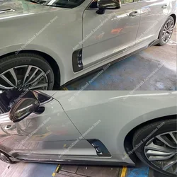 For KIA Stinger Side Skirts Extension Rocker Panels Lip Side Splitters Stinger CRDI GT TGDI 2018-2024 Styling Bodykits Tuning