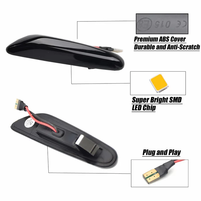 Indicatore Di Direzione Laterale Per BMW Serie 1-3-5-X1-X3 - Luci LED Dinamiche E Scorrevoli