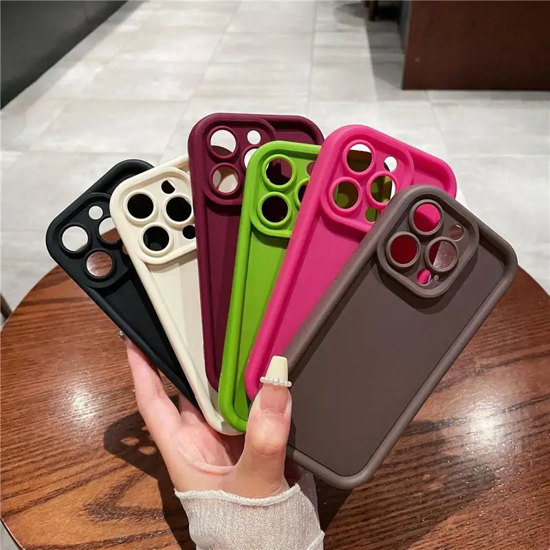 Custodia Color Caramella Per Infinix Zero 30 5G Hot 30I 40 10 20 Play Note 30 Pro Smart 8 7 Tecno Spark 10 Cover Silicone Capa Wine Red