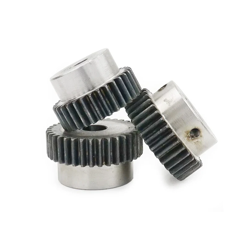 Transmission Gear Spur Gear Pinion 20Teeth Mod 1.5 M = 1.5 Bore8/10/12/15mm Right Teeth 45# Steel Positive Gear CNC Rack Transmission Motor