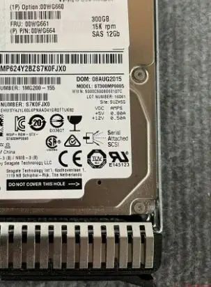 For 00WG661 00WG660 00NA222 300GB 15K SAS 2 5 12G server hard disk