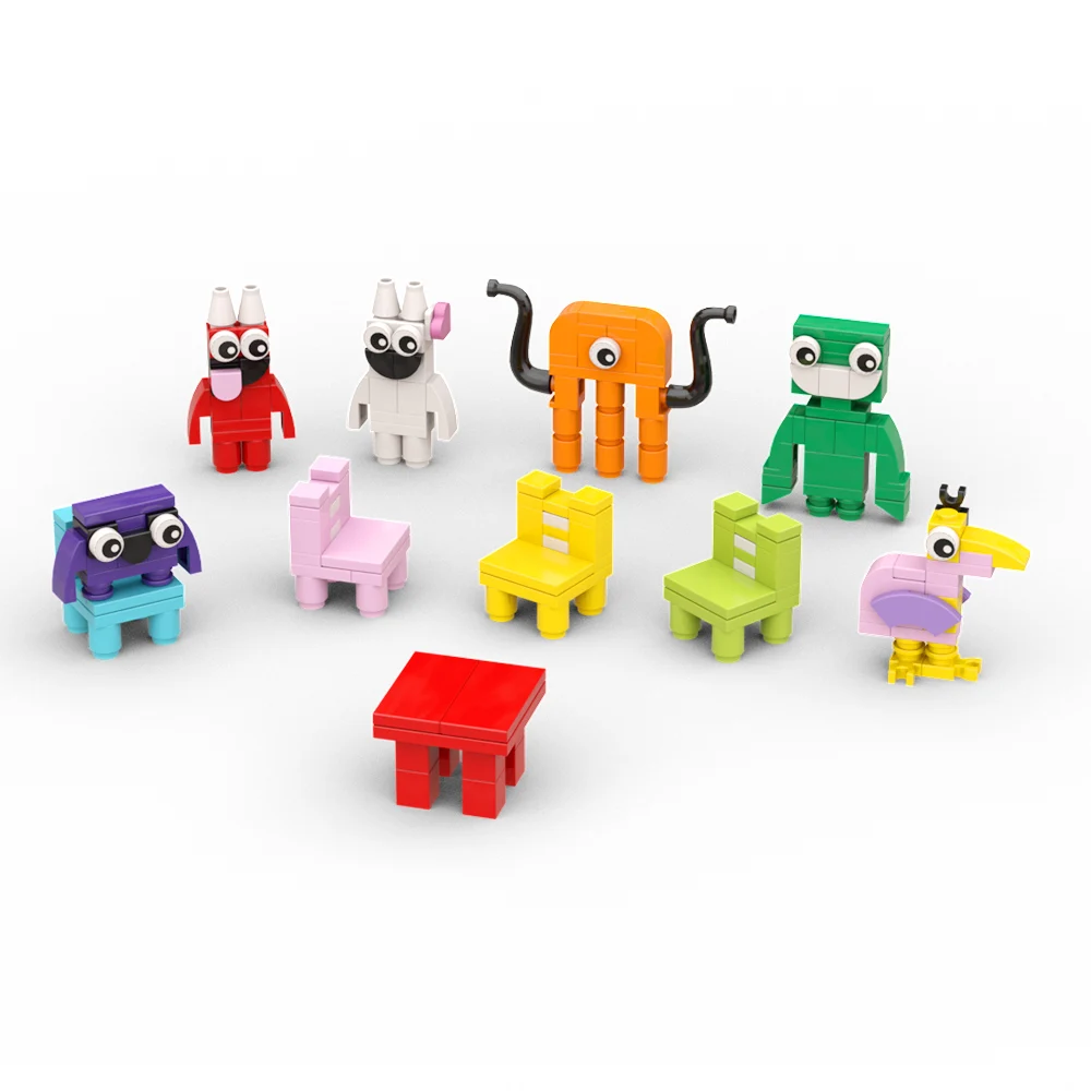 The Garten Of Banban Building Blocks Figure Assembling Toy Jumbo X