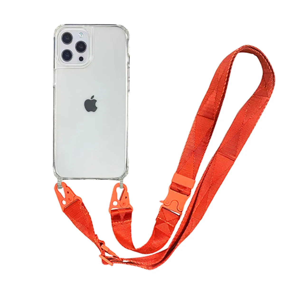 

Hot Selling Transparent TPU PC Clear Phone Case Lanyard Necklace Crossbody Phone Shell for iphone 15 13 14 Pro Max Handy kette