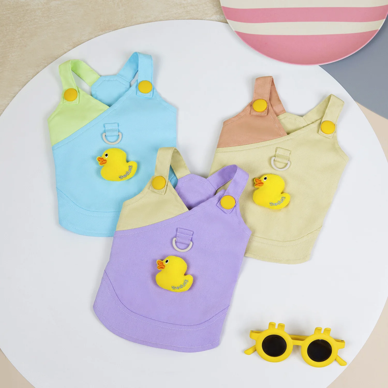 Pet Denim Dress Spring Summer Kitten Puppy Fashion Clothing
