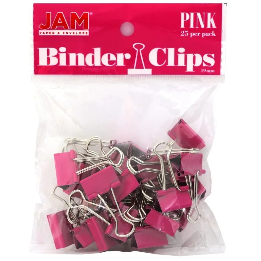 Pink Office Desk Supplies 2 Pack Clips