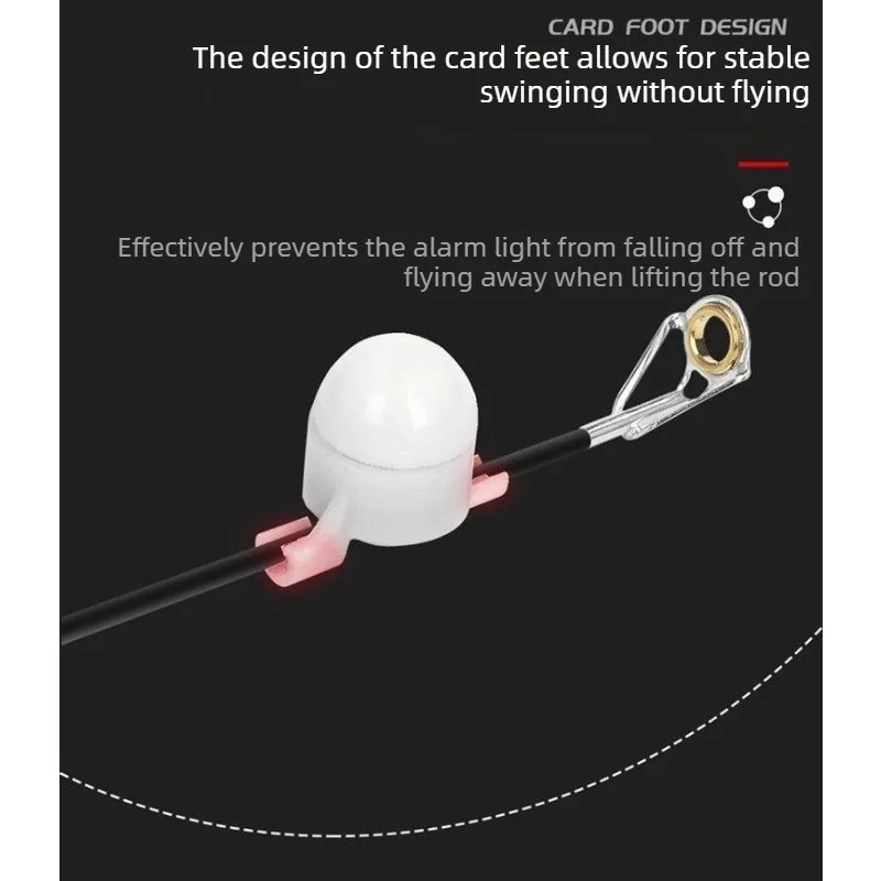 Alarme morsure électronique haute sensibilité avec signal lumineux - Accessoire pêche carpe nuit