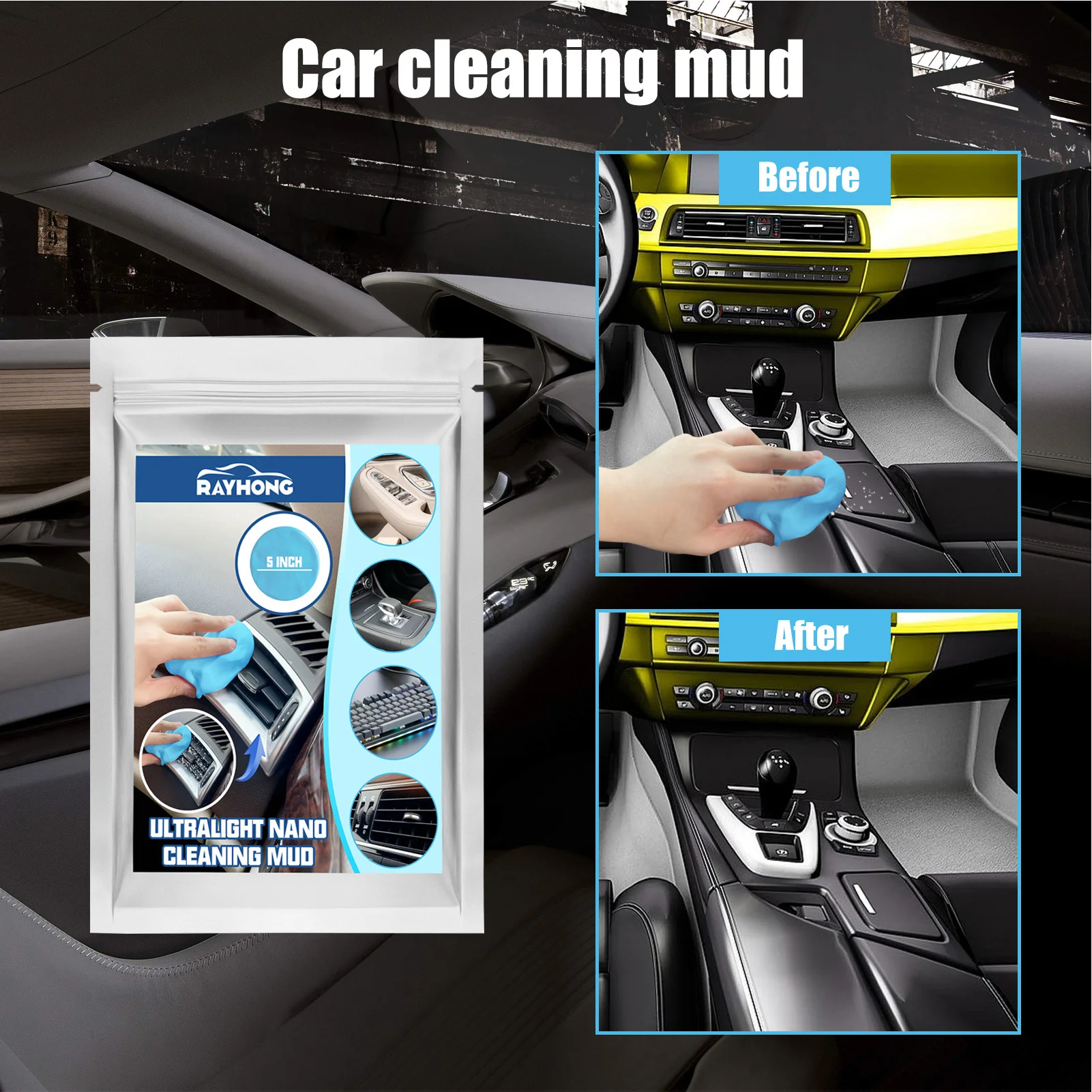 Dropship Cleaning Gel For Car; Car Cleaning Kit Universal Detailing Automotive  Dust Car Crevice Cleaner Auto Air Vent Interior Detail Removal Putty  Cleaning Keyboard Cleaner For Car Vents; Laptops; Cameras to Sell