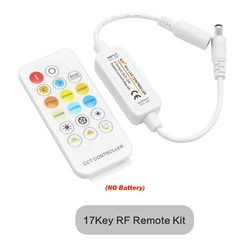 Advanced Wireless Remote Controller for Adjustable CCT LED Strip Lighting (17Key RF Remote Kit)